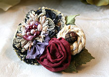 Holiday Flower Hair Barrette photo