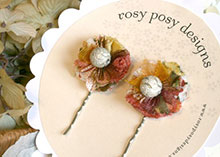 Spring Flower Hair Pins photo
