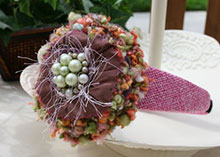 Pink and Ivory Lace Headband photo