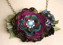 Purple, Teal, and Turquoise Necklace