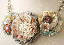 Vintage Garden Floral Necklace