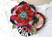 Red and Black Brooch photo