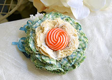 Rosy Posy Flower Pin photo